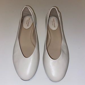 Cole Haan Grand Os ballet flats, soft white size 9